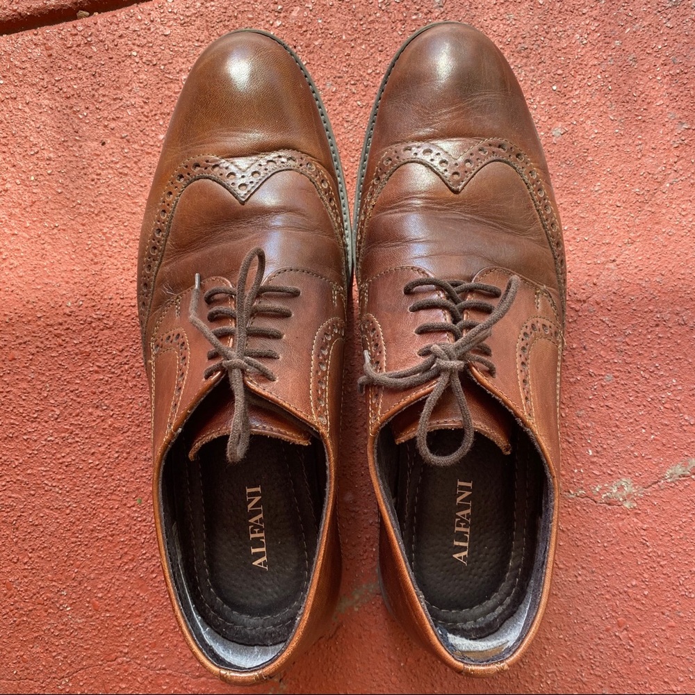 Alfani Men's Brown Wingtip Dress Shoes